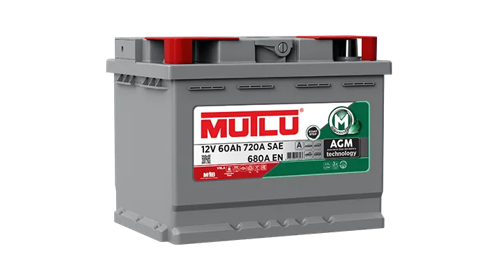 Mutlu Akü 60Ah AGM