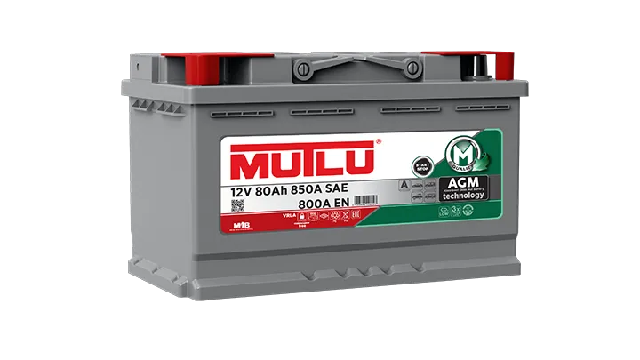 Mutlu Akü 80Ah AGM